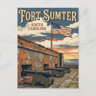 Fort Sumter National Monument VS Briefkaart