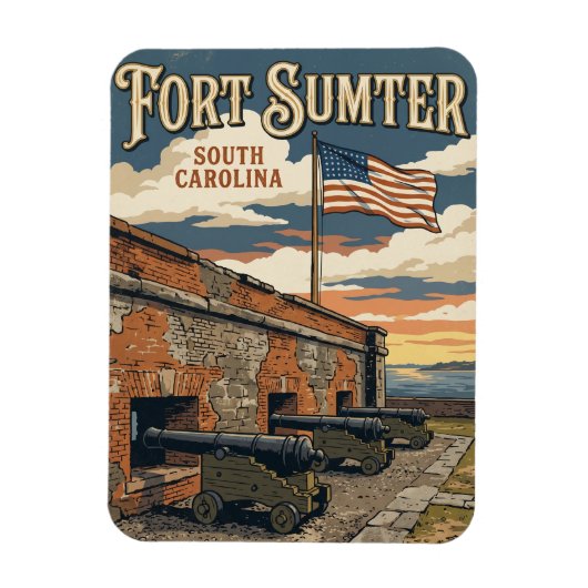Fort Sumter National Monument VS Magneet (Verticaal)