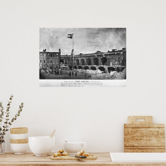 Fort Sumter Poster (Keuken)