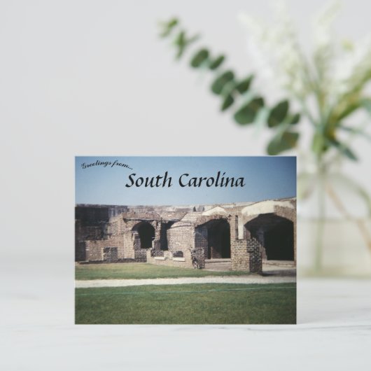 Fort Sumter South Carolina Briefkaart (Staand voorkant)