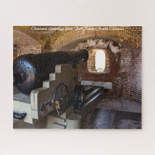 Fort Sumter South Carolina. kerstcadeautjes Legpuzzel (Horizontaal)