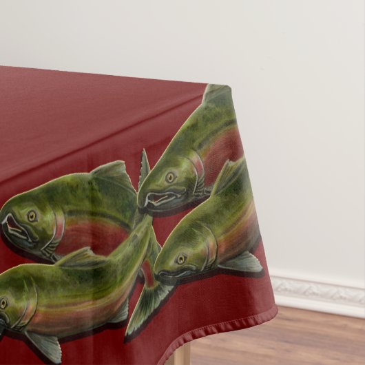 Fort tafelkleed Coho Salmon Fish Decor (Voorbeeld)