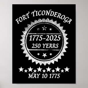 Fort Ticonderoga 250 jaar Jubileum Rev Poster
