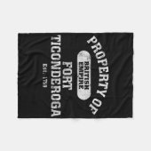 Fort Ticonderoga Carillon Lake Champlain Britain F Fleece Deken (Voorkant (Horizontaal))