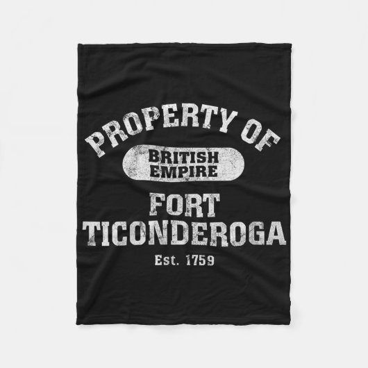 Fort Ticonderoga Carillon Lake Champlain Britain F Fleece Deken (Voorkant)