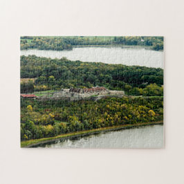 Fort Ticonderoga Lake Chamclear Adirondacks Autumn Legpuzzel