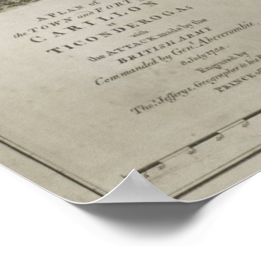 Fort Ticonderoga Poster (Hoek)