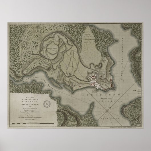 Fort Ticonderoga Poster (Voorkant)