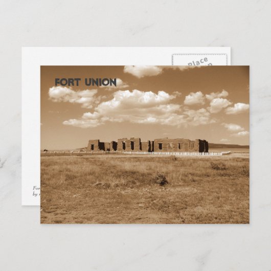 Fort Union Briefkaart (Voorkant / Achterkant)