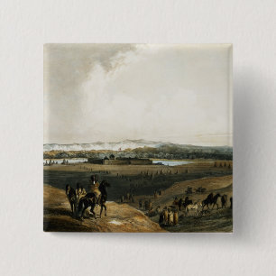 Fort Union on the Missouri, bord 28 van deel 2 Vierkante Button 5,1 Cm