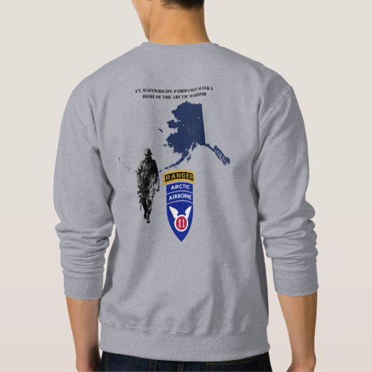 FORT WAINWRIGHT WARRIORORS T-Shirt Sweatshirt (Achterkant)