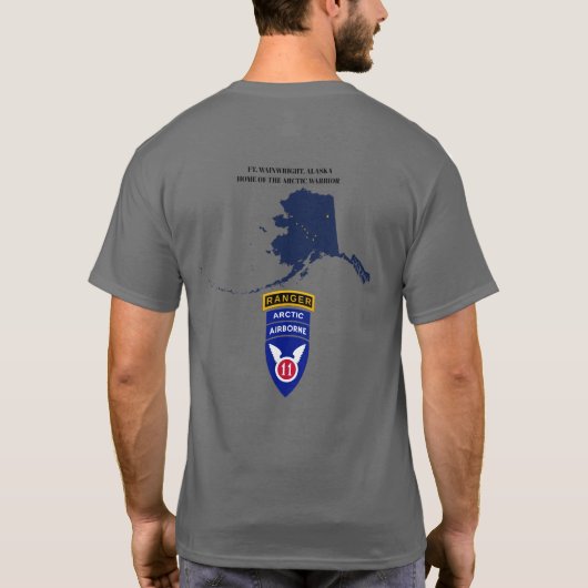 FORT WAINWRIGHT WARRIORS T-Shirt (Achterkant)