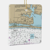 Fort Walton Beach Chart Keramisch Ornament (Rechts)