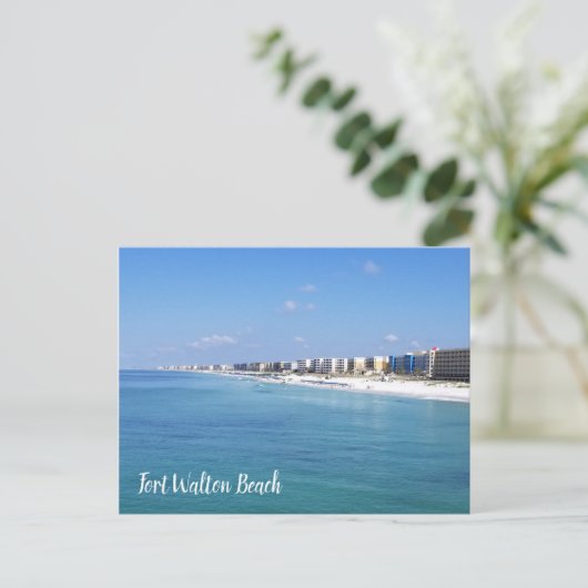 Fort Walton Beach Coastline Briefkaart (Staand voorkant)