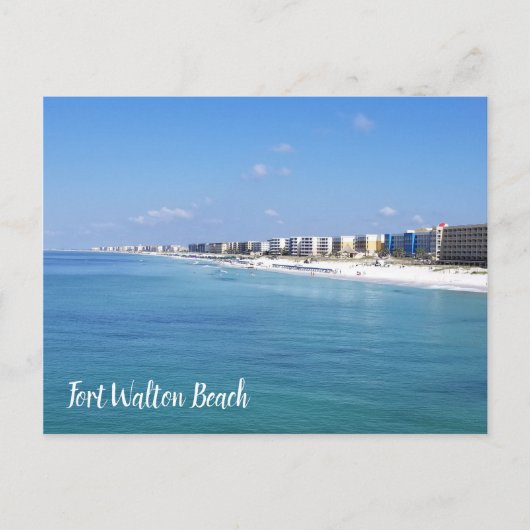 Fort Walton Beach Coastline Briefkaart (Voorkant)