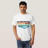 Fort Walton Beach Family Vacation Retro Waves T-shirt (Voorkant volledig)
