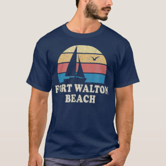 Fort Walton Beach FL zeilboot 70s T-shirt
