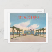 Fort Walton Beach Florida Briefkaart (Voorkant / Achterkant)