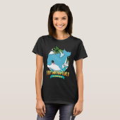 FORT WALTON BEACH FLORIDA Cute Baby Dolphin Beach  T-shirt (Voorkant volledig)