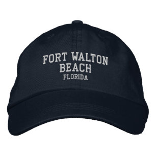 Fort Walton Beach Florida geborduurde honkbalhoed Pet