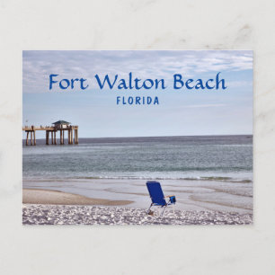 Fort Walton Beach Florida met pier Briefkaart