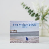 Fort Walton Beach Florida met pier Briefkaart (Staand voorkant)