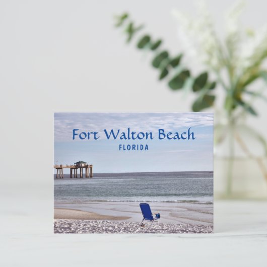 Fort Walton Beach Florida met pier Briefkaart (Staand voorkant)