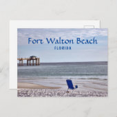 Fort Walton Beach Florida met pier Briefkaart (Voorkant / Achterkant)