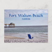 Fort Walton Beach Florida met pier Briefkaart (Voorkant)