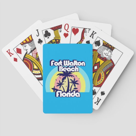 Fort Walton Beach Florida Pokerkaarten (Achterkant)