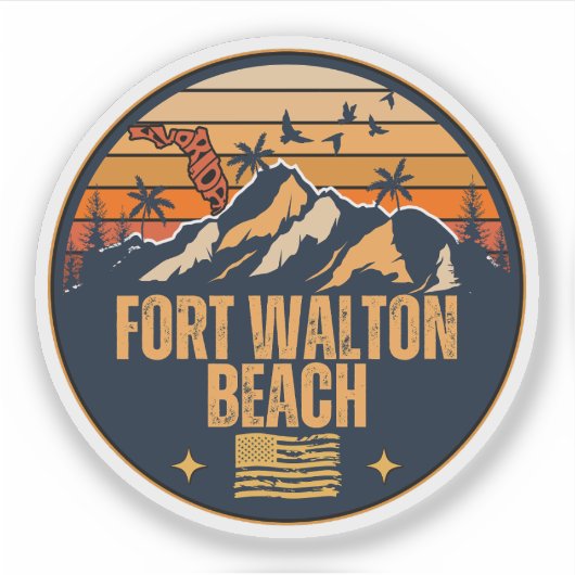 Fort Walton Beach, Florida Sticker (Voorkant)