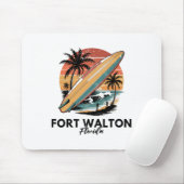 Fort Walton Beach Florida Surfplank Strand Muismat (Met muis)