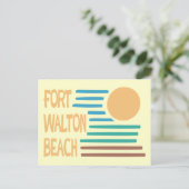Fort Walton Beach geometrisch ontwerp Briefkaart (Staand voorkant)