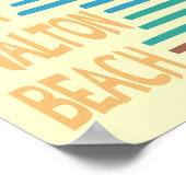 Fort Walton Beach geometrisch ontwerp Poster (Hoek)