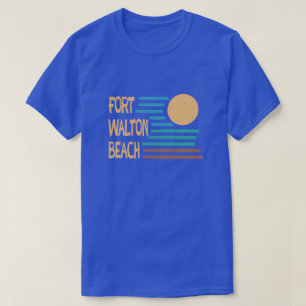 Fort Walton Beach geometrisch ontwerp T-shirt