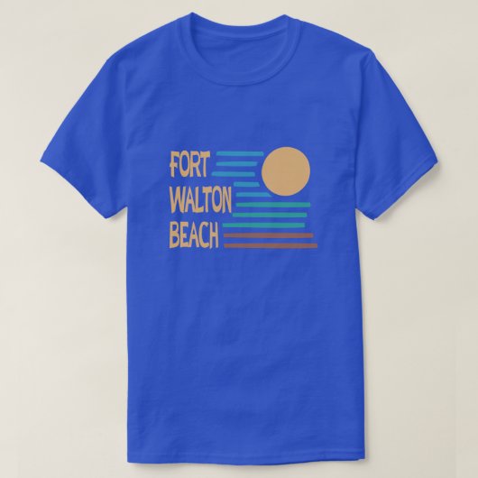 Fort Walton Beach geometrisch ontwerp T-shirt (Design voorkant)