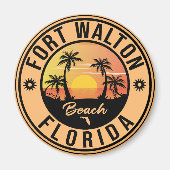 Fort Walton Florida Souvenir Beach Vintage Travel Magneet (Voorkant)