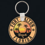 Fort Walton Florida Souvenir Beach Vintage Travel Sleutelhanger<br><div class="desc">Fort Walton Florida Design. Zonneontwerp met je favoriete strand en zee van Florida,  geschikt voor Amerikaanse strandliefhebbers,  vooral die van Ft Walton Beach houden.</div>