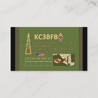 Fort Washington Amateur Radio Club Visitekaartjes