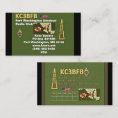 Fort Washington Amateur Radio Club Visitekaartjes (Voorkant / Achterkant)