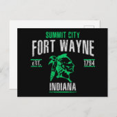 Fort Wayne Briefkaart (Voorkant / Achterkant)