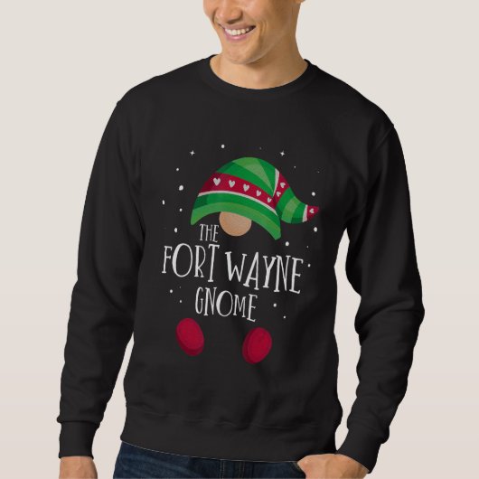 Fort Wayne Gnome Family Matching Christmas Pajamas Trui (Voorkant)