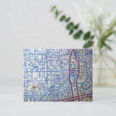 FORT WAYNE, IN HET Briefkaart VAN DE  Kaart (Staand voorkant)