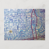 FORT WAYNE, IN HET Briefkaart VAN DE  Kaart (Voorkant)