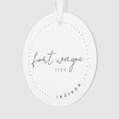 Fort Wayne, in Travel United States Simple Ornament (voorkant)