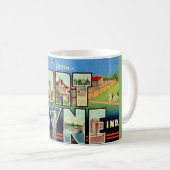 Fort Wayne IN Vintage Postkaart Mok (Voorkant rechts)