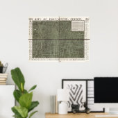 Fort Wayne Indiana 1907 Antiek Panorama Poster (Thuiskantoor)