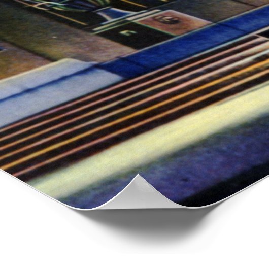 Fort Wayne Indiana Abe Lincoln Statue Poster (Hoek)