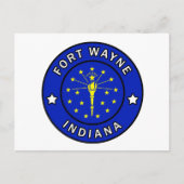 Fort Wayne Indiana Briefkaart (Voorkant)