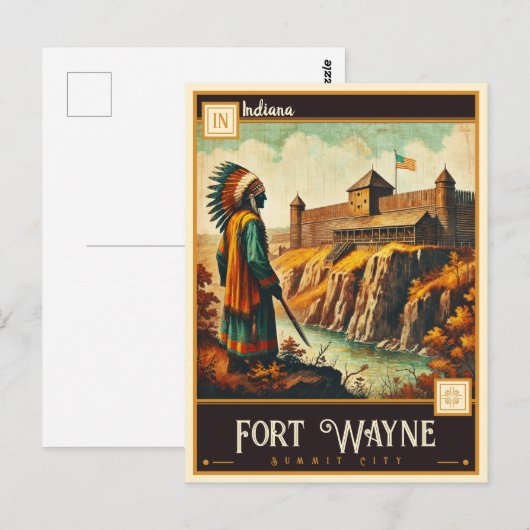 Fort Wayne, Indiana |  Briefkaart (Voorkant / Achterkant)
